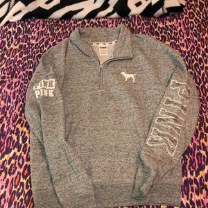 VS PINK quarter zip sweat shirt